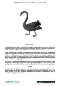 Global Board Survey 2015 – Boards In A Disruptive Age (published in May 2015)